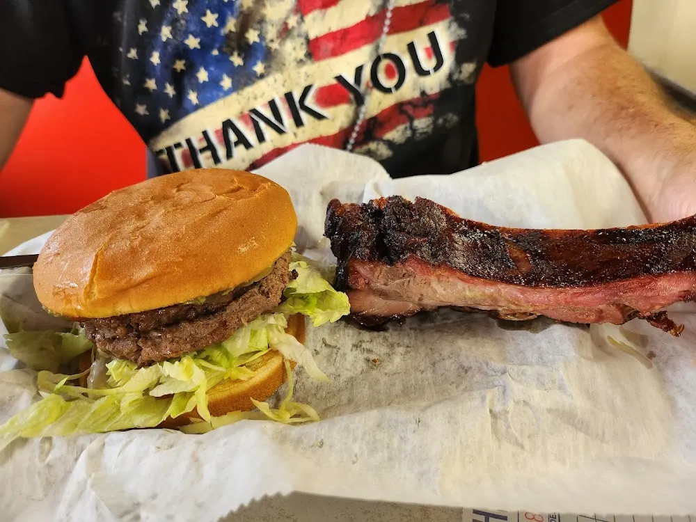 Hamburger and an Add a Rib