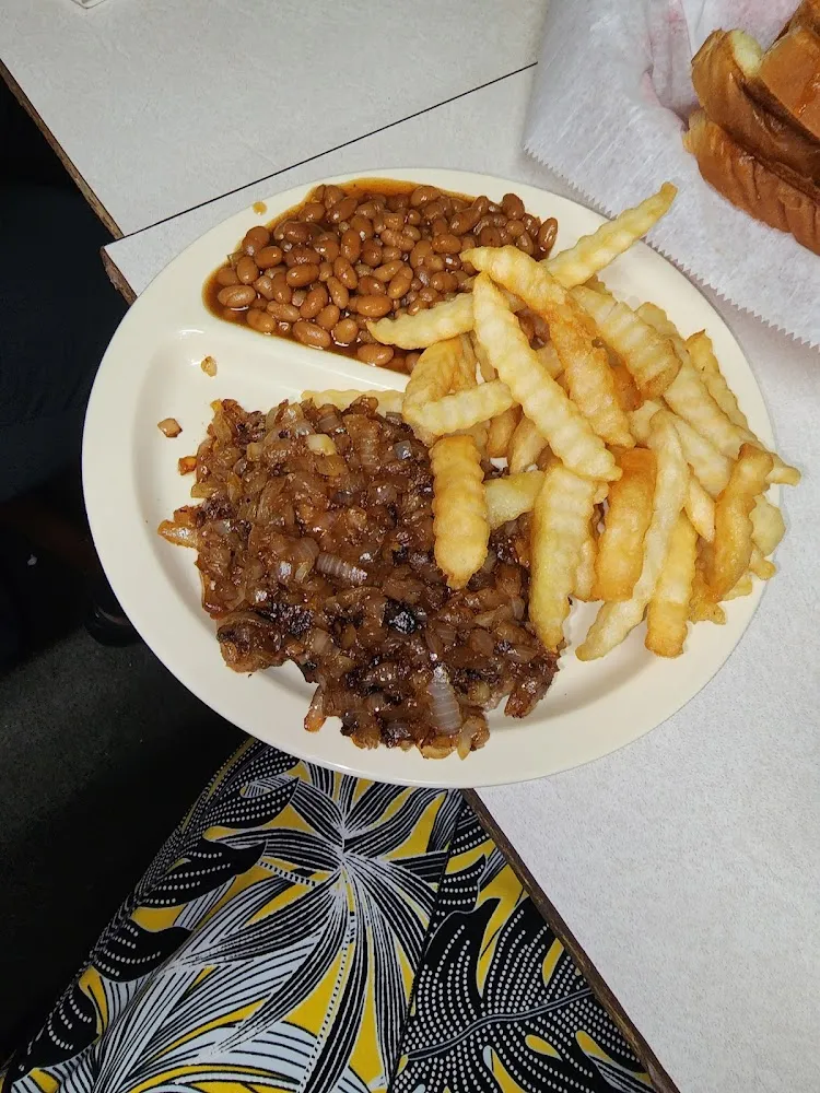 Hamburger Steak Friesland Baked Beans