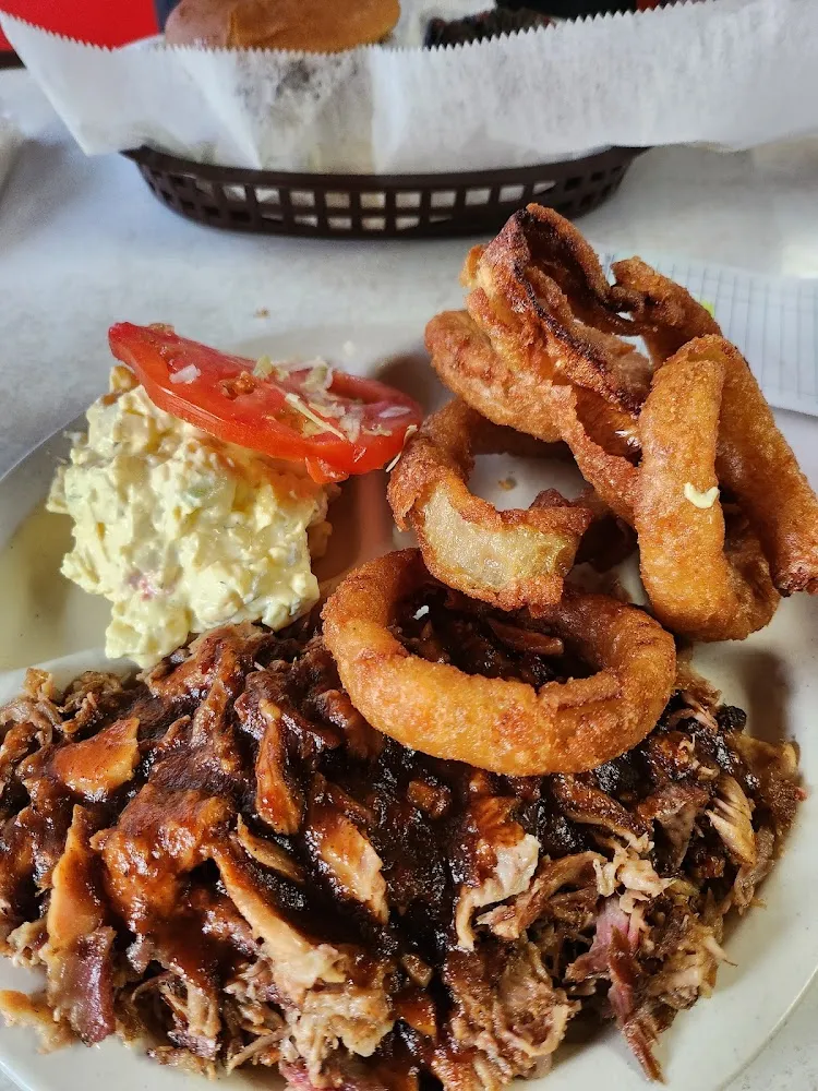 Salad and Onion Rings